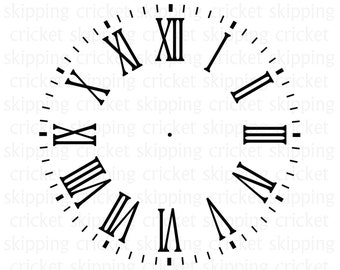 printable clock face etsy printable clock face