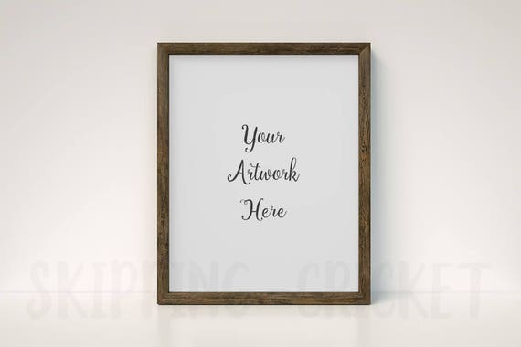Minimal Wood Frame Mockup 8 X 10 Mockup Wooden