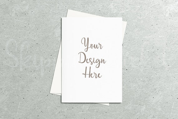 5x7 Card Mockup Card And Envelope Mockup Flat Lays Etsy