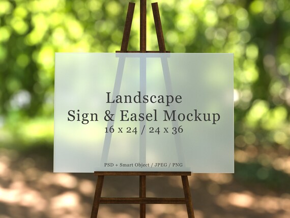 Download Frosted Acrylic Wedding Sign Mockup Wedding Easel Mockup Etsy