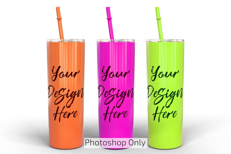 Download Skinny tumbler mockup custom color tumbler template 20oz ...