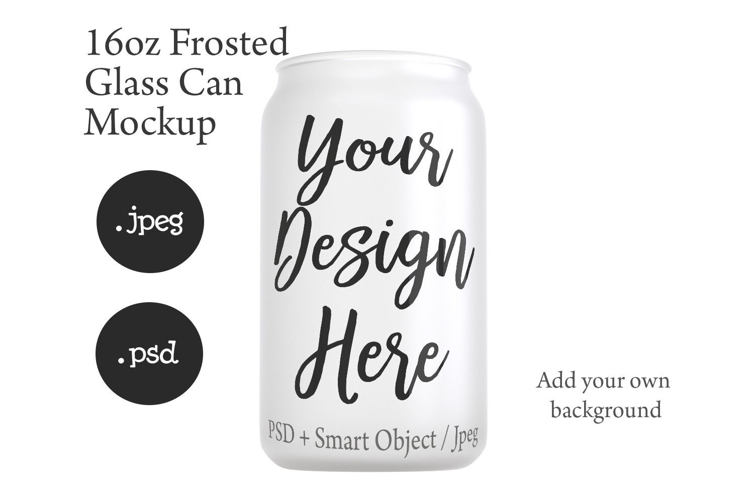 Can Shaped Glass Cup w/ Irish Stout Mockup - Free Download Images High  Quality PNG, JPG