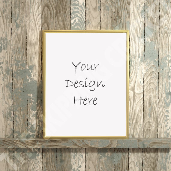8x10 Portrait Frame Mockup Gold Frame Mockup Product Etsy