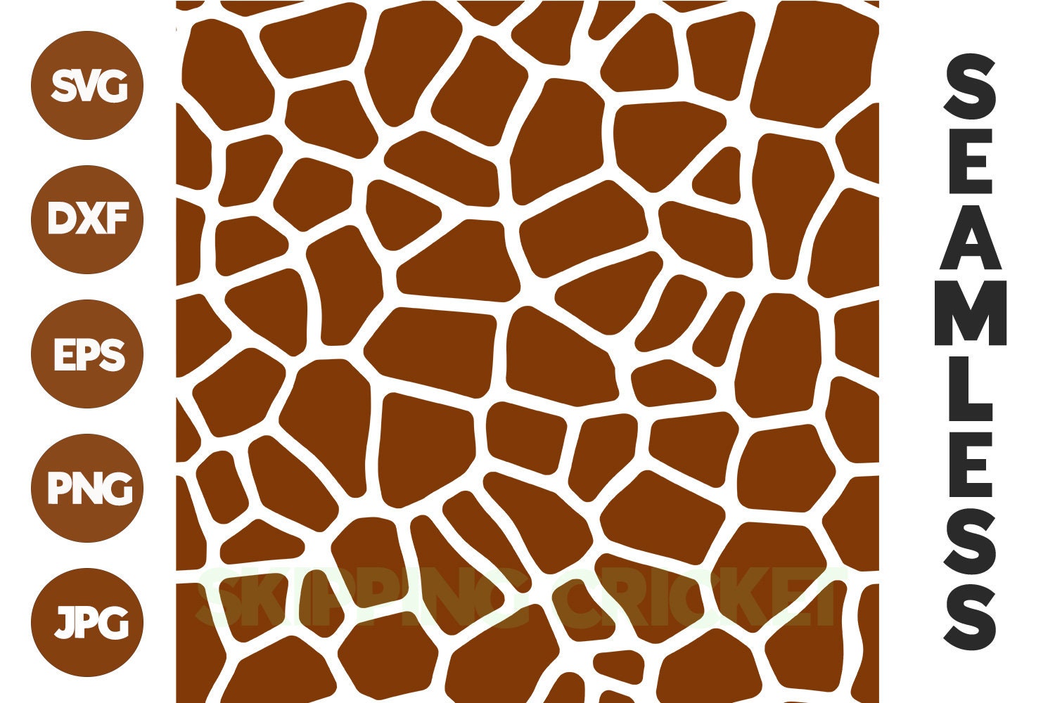 Seamless giraffe spots svg, dxf, png, eps, cutfile, cut file, hide, pattern, texture, tielable, repeating, spot INSTANT DOWNLOAD