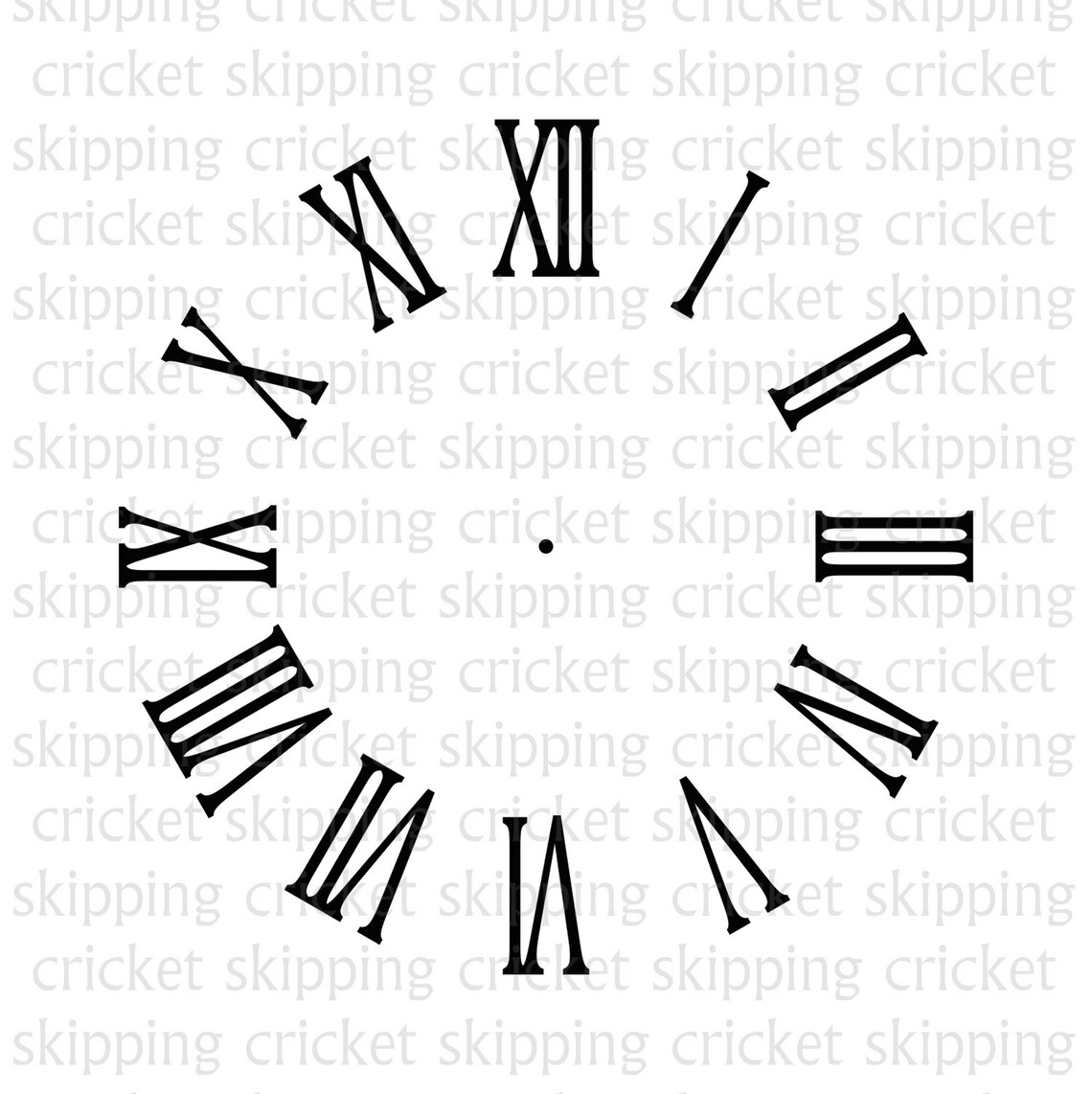 Clock Face Svg Dxf Eps Cut File for Cricut Silhouette - Etsy
