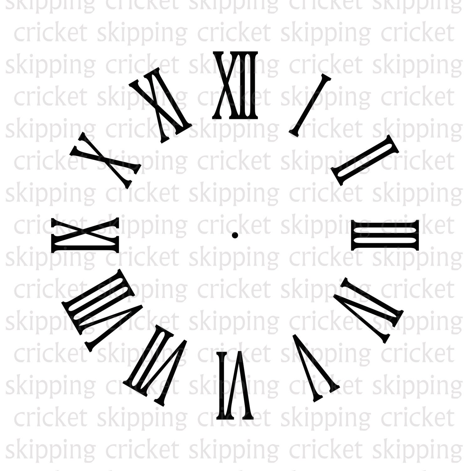 Clock face svg dxf eps cut file for Cricut Silhouette Etsy