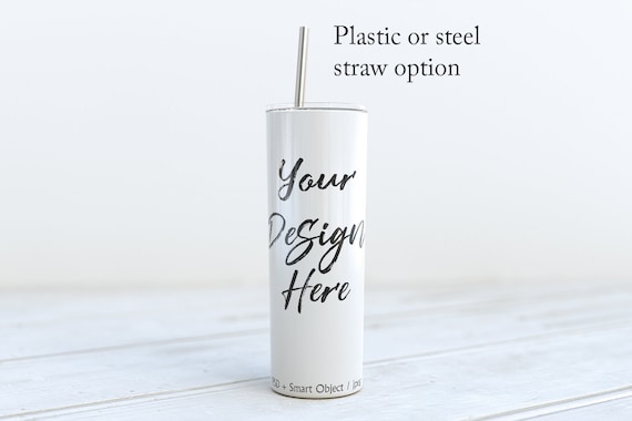 White Skinny Tumblers Mockup White Tumbler Mock Up Tumbler Etsy