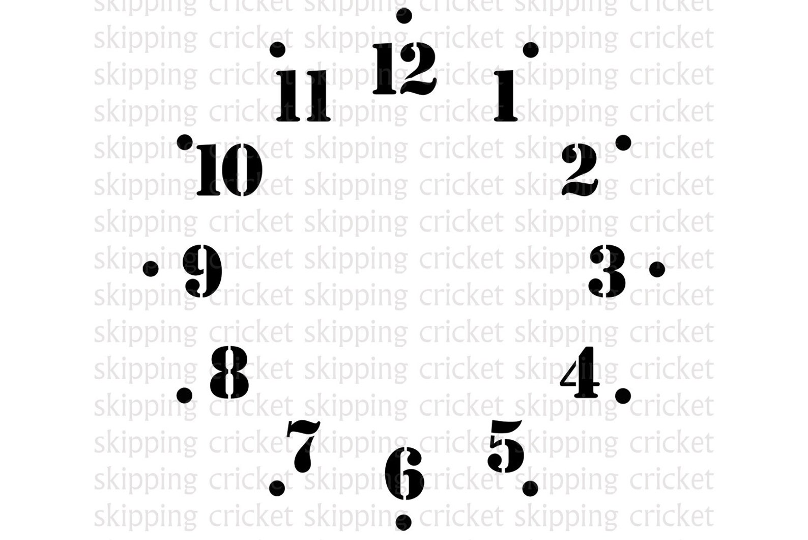 Military Style Clock Face Svg Dxf Eps Cut File for Cricut Etsy