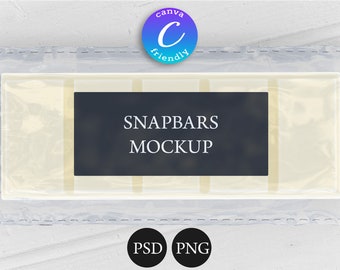 Wax Melts Snapbar Mockup: Customizable PSD & PNG (Digital Download)