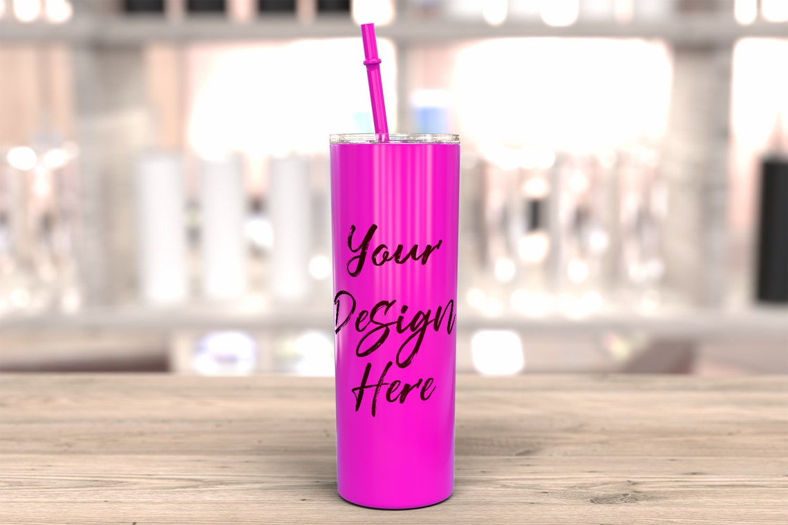 Download Skinny tumbler mockup custom color tumbler template 20oz | Etsy