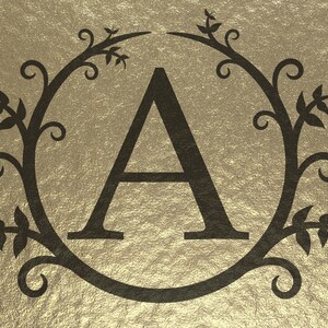 Monogram alphabet svg, letters A - Z, template, monogram font, Calligraphy font, cut files, cutfiles, dxf, png, esp & svg DIGITAL DOWNLOAD