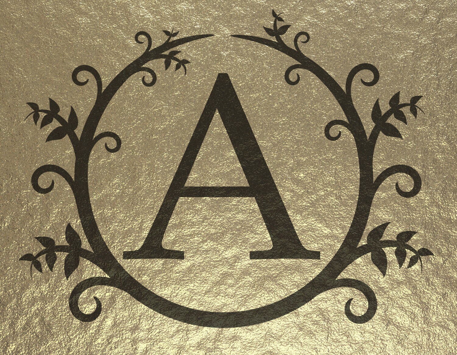 Download Monogram alphabet svg letters A Z template monogram font ...