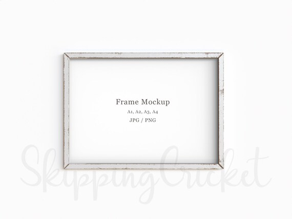 Download A2 A3 A4 Landscape White Frame Mockup Simple Frame Mockup Etsy