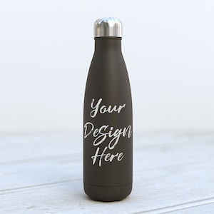 17oz water bottle mockup, PSD & jpg bottle mock up,dye sublimation, gym sports vinyl decal, template vacuum flask insulated DIGITAL DOWNLOAD