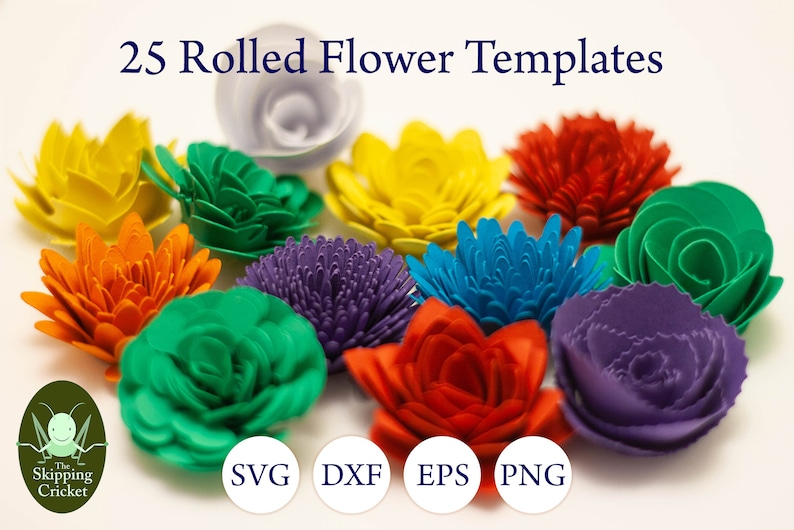 Clip Art Art Collectibles 3d Rolled Flower Svg Paper Flower Cut File For Cricut Silhouette Paper Flower Template Rolled Flower Svg Png Pdf Dxf Eps 3d Flower Svg