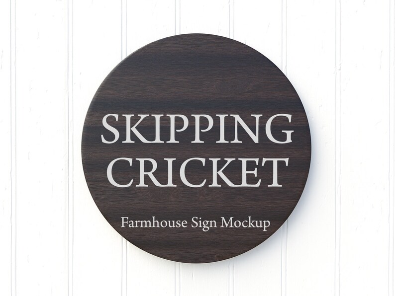Download Farmhouse sign mockup bundle 5 round rustic wood cottage ...