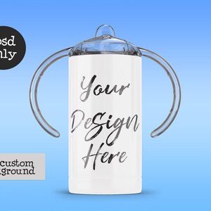mockup sippy sublimation tumbler