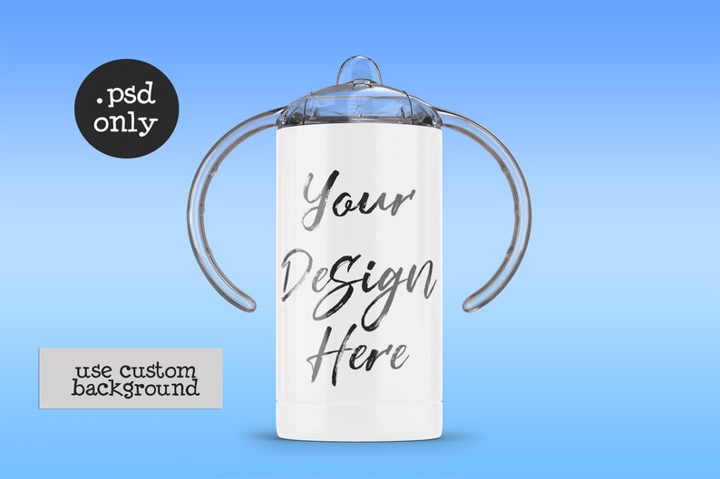 Sippy Cup Mockup Dye Sublimation Vinyl Decal Custom Tumbler Etsy