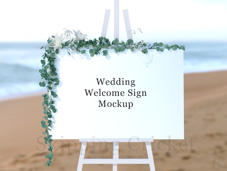 Download Wedding welcome sign mockup wedding easel mockup png jpeg | Etsy