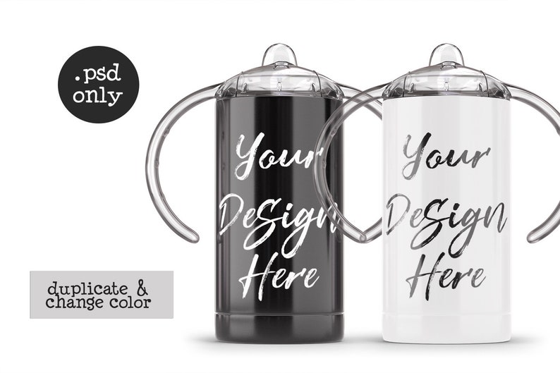 Download Sippy Tasse Mockup Farbstoff Sublimation Vinyl-Aufkleber ...