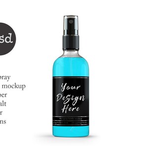 120 ml Sprühflasche Mockup: Bernstein PSD Vorlage (Digitaler Download) Bild 5