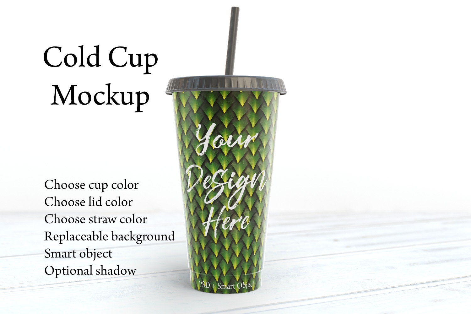 Iced Coffee Venti Cup Mockup Graphic by DecalsAndDaydreams