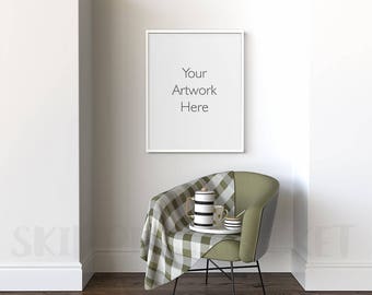 16 x 20 frame mockup, poster frame mockup, reading nook, 24 x 30 empty frame, print background, Digital Background, INSTANT DOWNLOAD