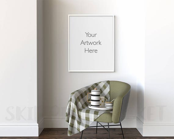 16 X 20 Frame Mockup Poster Frame Mockup Reading Nook 24 X - Etsy