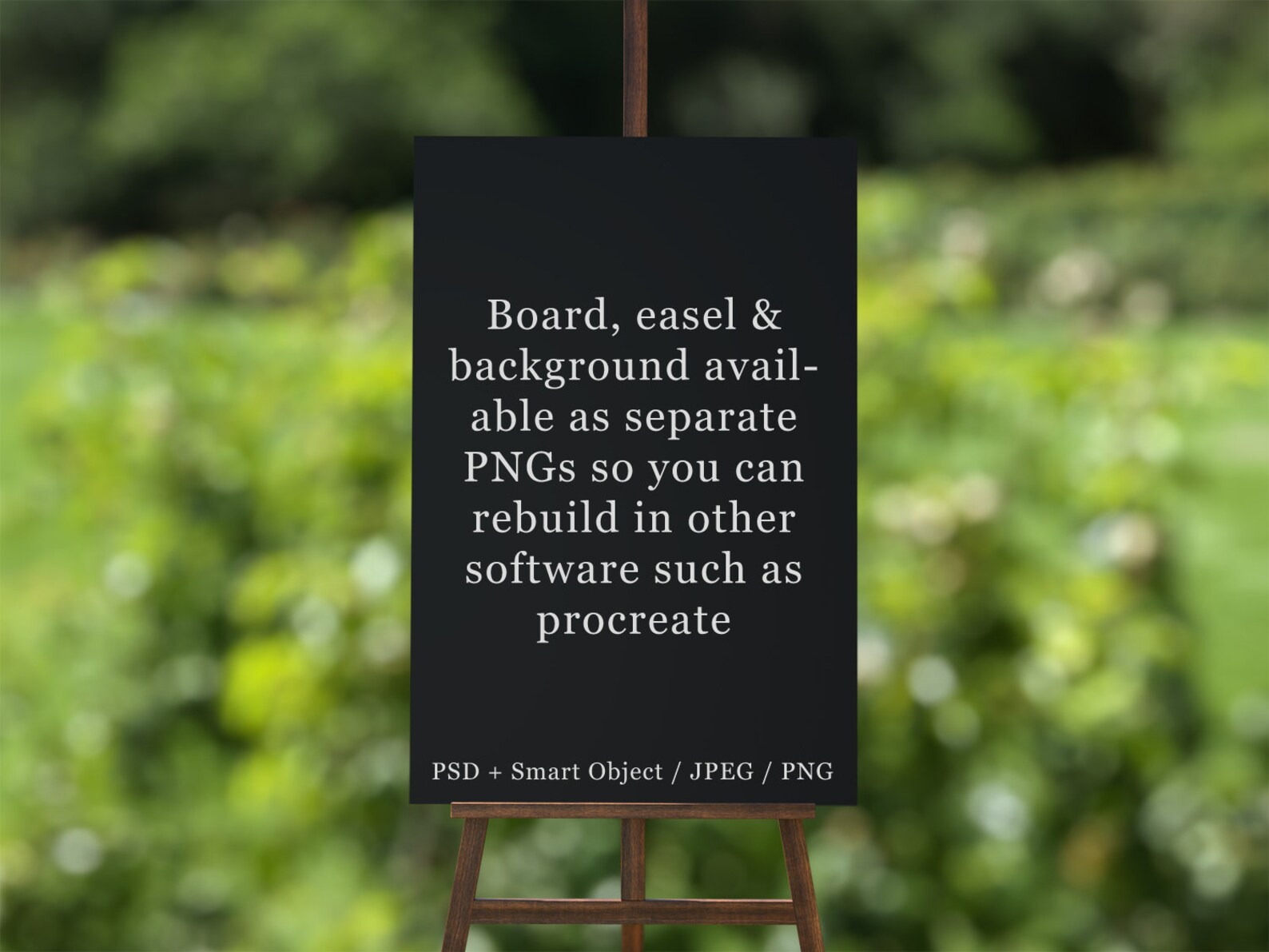 Download Wedding sign mockup black wedding easel mockup PSD smart ...
