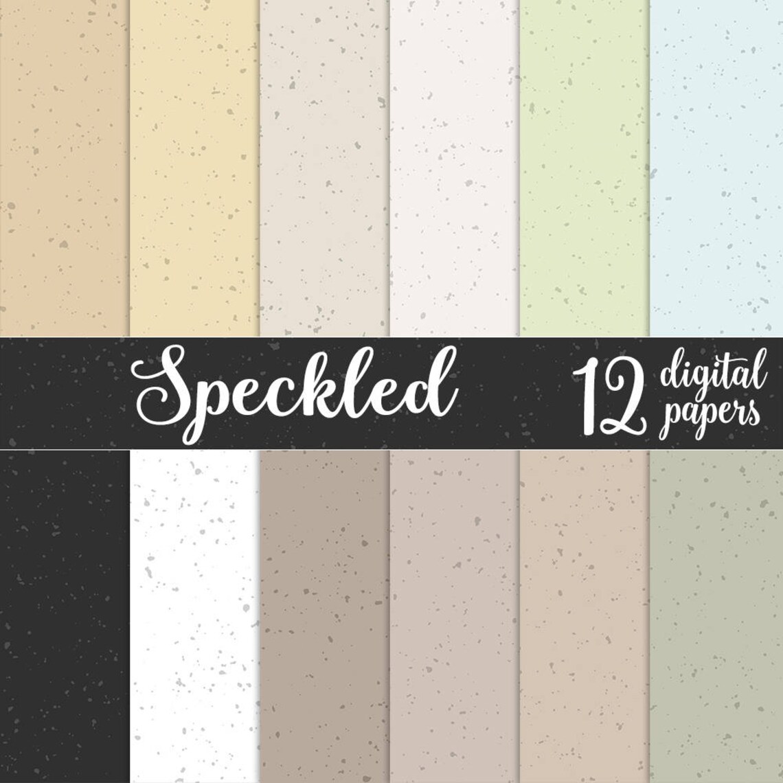 Flecked Digital Paper Speckled Digital Paper Recycled Paper Etsy