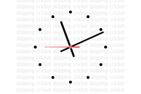 Moderne einfache Uhr Zeiger und Zifferblatt svg dxf eps