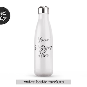 17oz water bottle photoshop mockup, custom bottle mock up,dye sublimation, vinyl decal, template vacuum flask insulated  DIGITAL DOWNLOAD