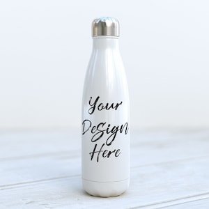 17oz water bottle mockup, PSD & jpg bottle mock up,dye sublimation, gym sports vinyl decal, template vacuum flask insulated DIGITAL DOWNLOAD