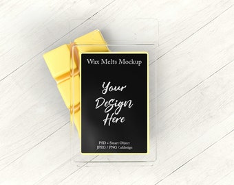 Wax Melts Mockup: Smart Object, Color Choice (Digital Download)