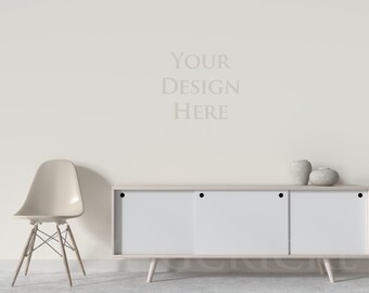 Mockup interior, Scandinavian mock up, living room mockup, cream room mockup, blank wall mockup, empty wall mock up stock DIGITAL DOWNLOAD