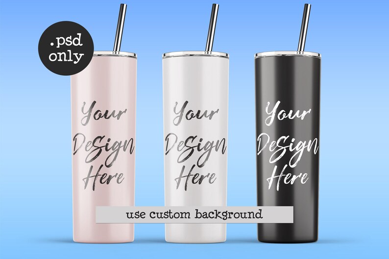 Download 20oz skinny tumbler photoshop mockup custom tumbler mock ...