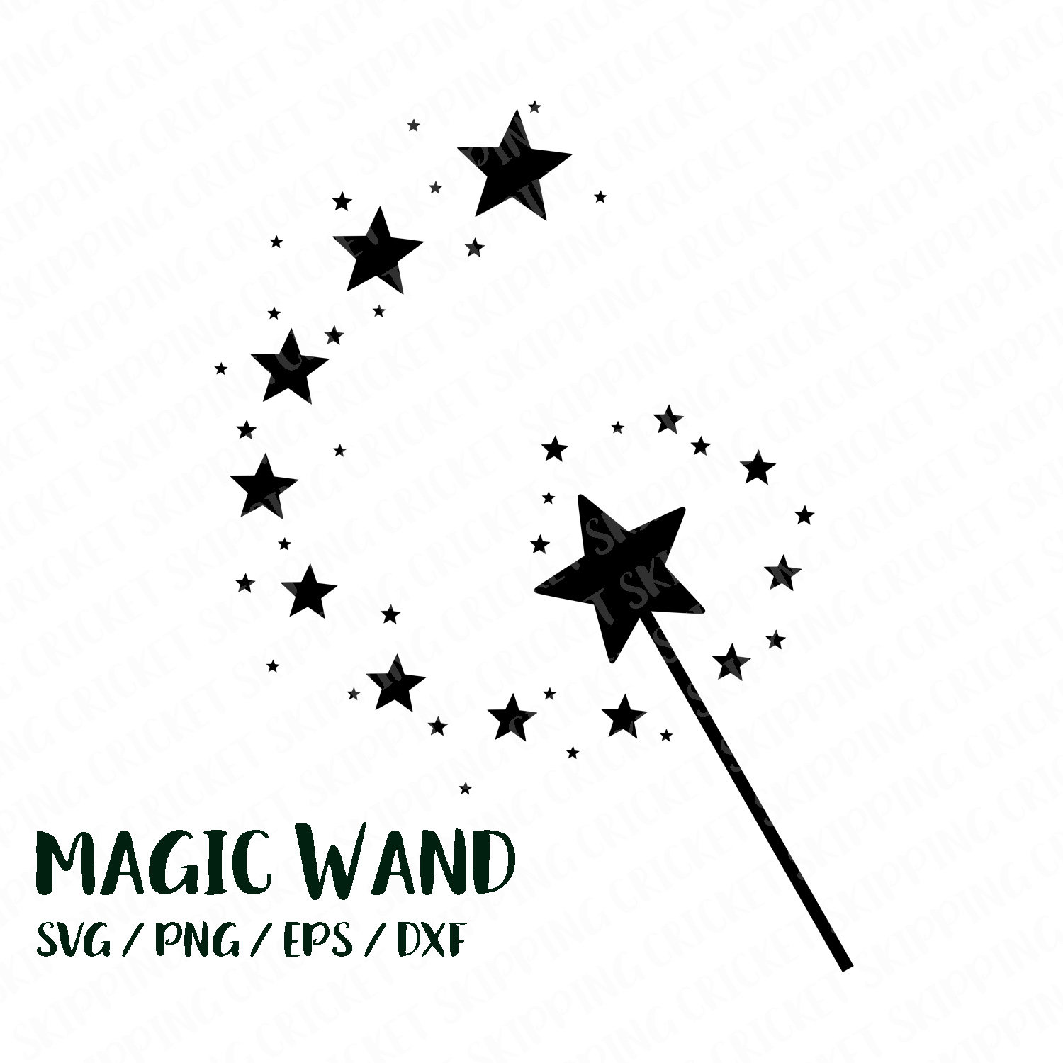 Magic wand svg magic wand cut file png decal cameo Etsy