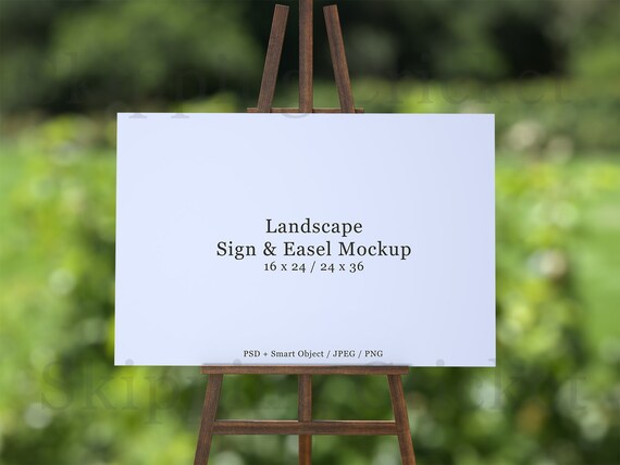 Wedding Sign Mockup Wedding Easel Mockup Psd Smart Etsy