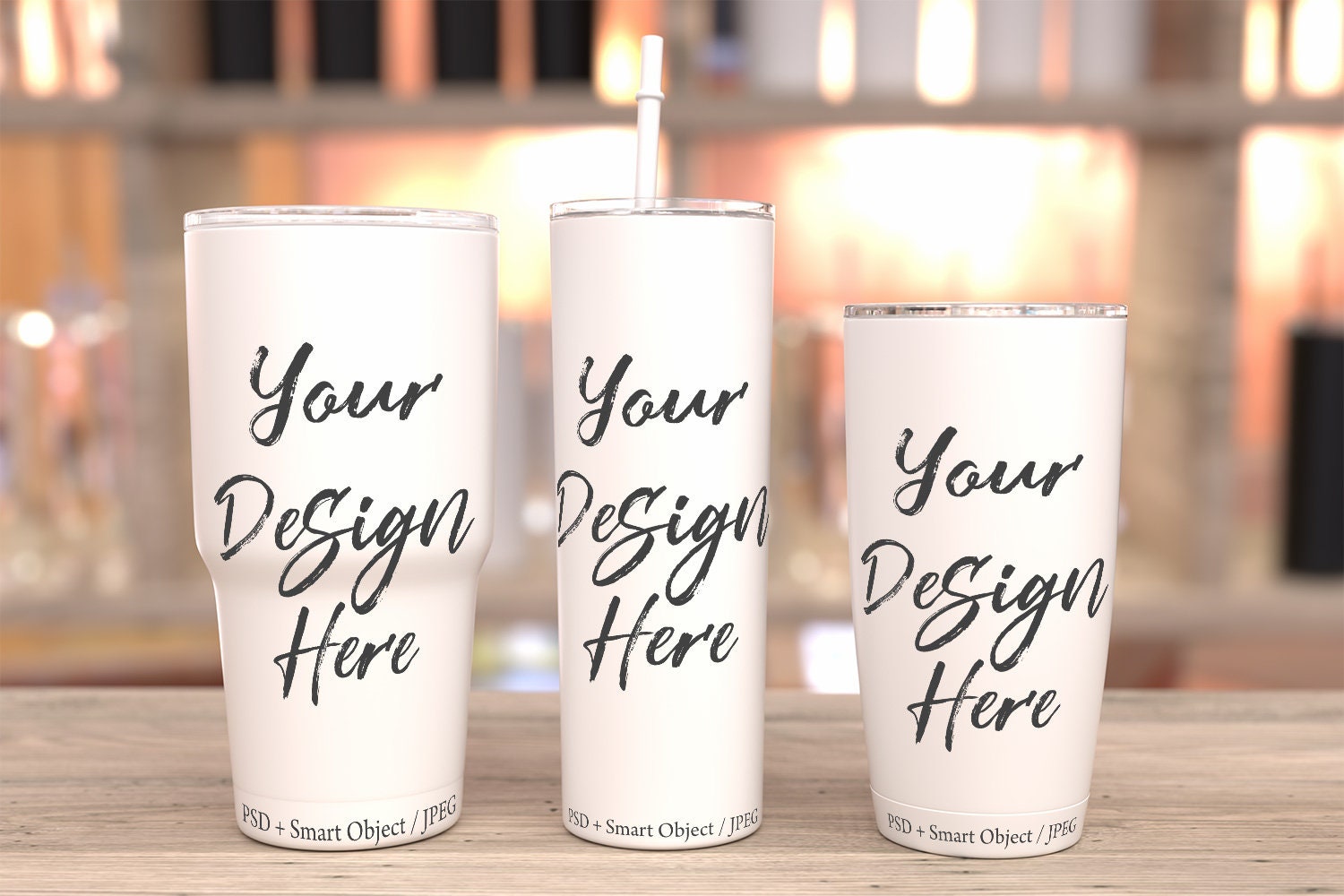 Download White tumbler mockup smart object tumbler template yeti | Etsy