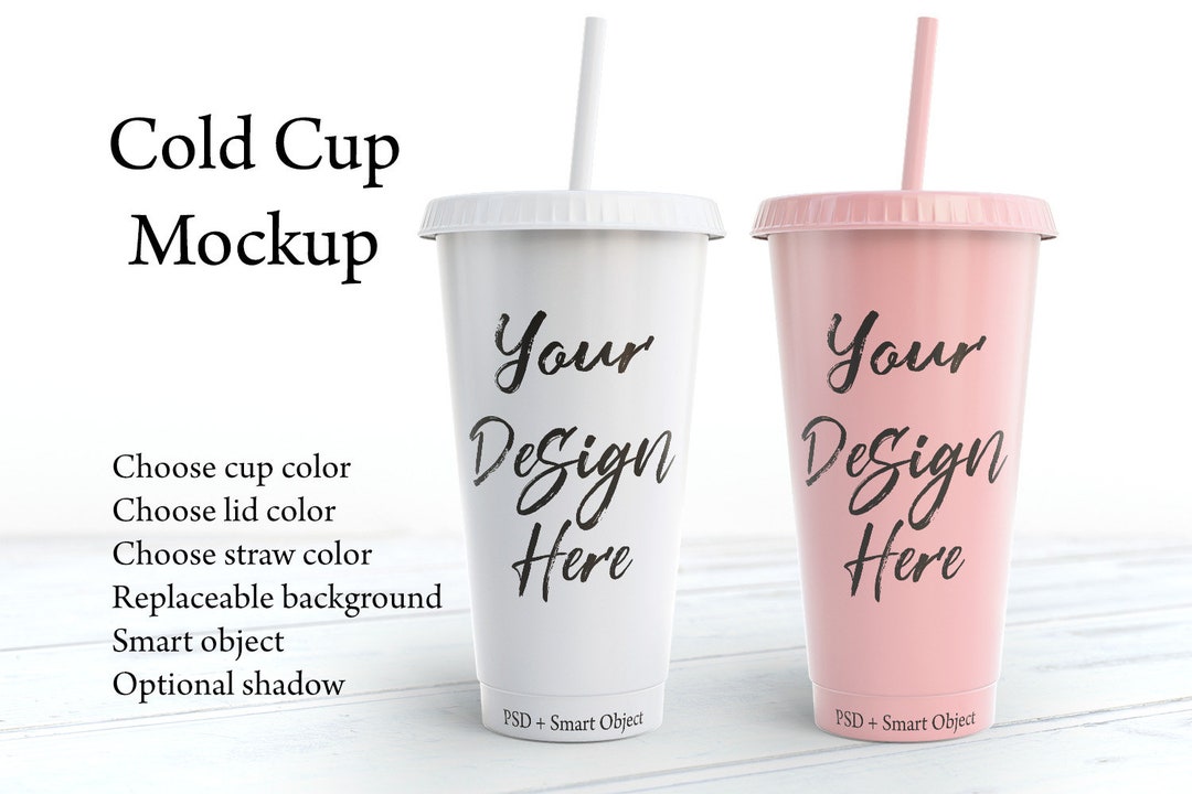 Cold Cup Mockup, Venti, Reuseable Tumbler Mock Up, Ice Cup, Large