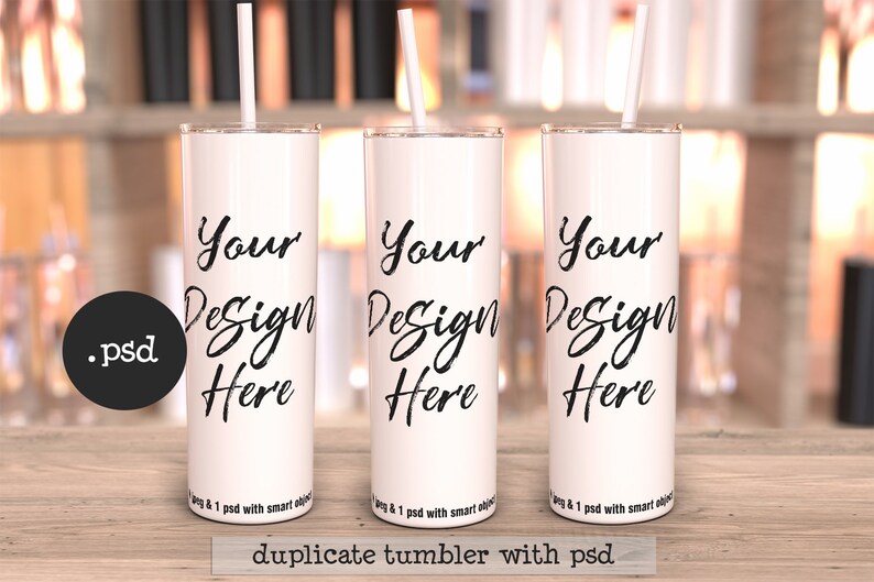 Download Skinny tumbler mockup white tumbler template 20oz travel | Etsy