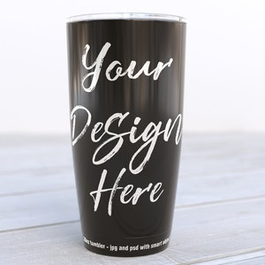 Black tumbler mockup, tumbler template, 20oz, travel flask mockup, decal mockup, cup mockup DIGITAL DOWNLOAD