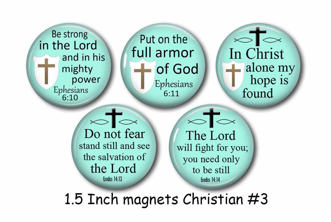 Christian Religious Refrigerator Set of 5 Party Etsy