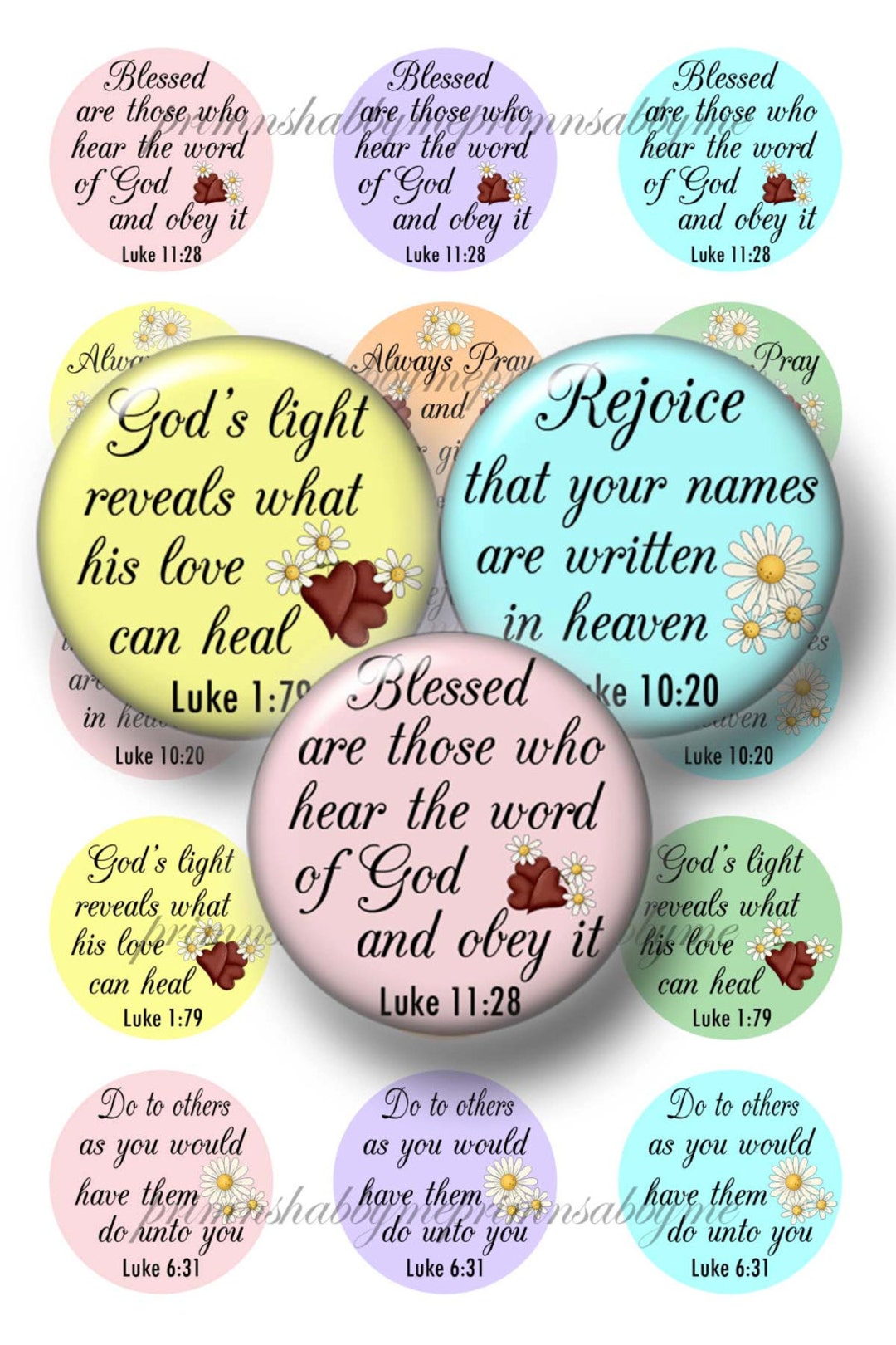 CHRISTIAN, Bible Verses, Bottle Cap Images, 1 Inch Circles, Digital ...