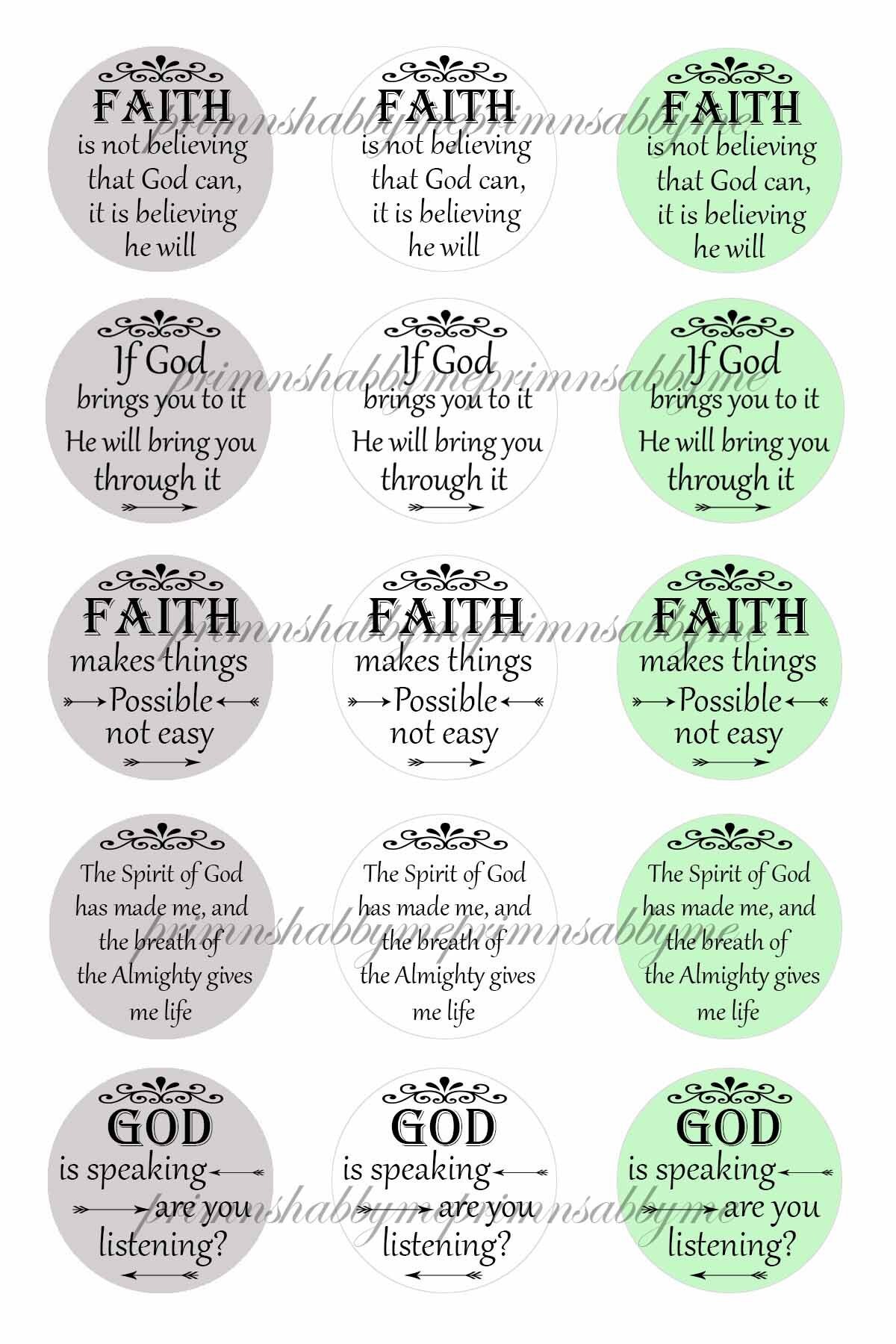Christian Faith in God Bible Verses Bottle Cap Images 1 - Etsy