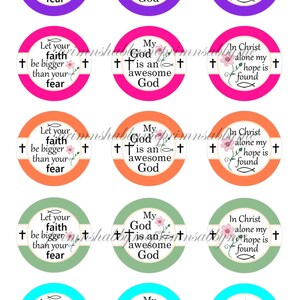 CHRISTIAN, Bottle Cap Images, 1 Inch Circle, Digital Collage Sheet ...