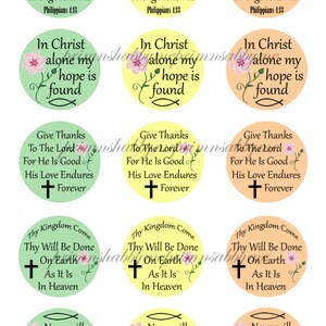 CHRISTIAN, Bible Verses, Bottle Cap Images, 1 Inch Circles, Digital ...