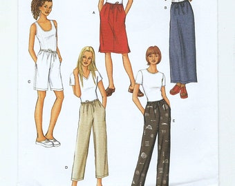 Butterick 3460 Very Easy Sewing Pattern: Misses Skirt, Shorts, Pants - Size 8-12