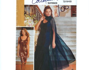 Misses Dress, Tunic, Skirt, Stole, Butterick Sewing Pattern 4510: Sizes 12, 14, 16