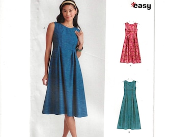 Misses Dress Sewing Pattern, New Look S6778, Sizes 10-22